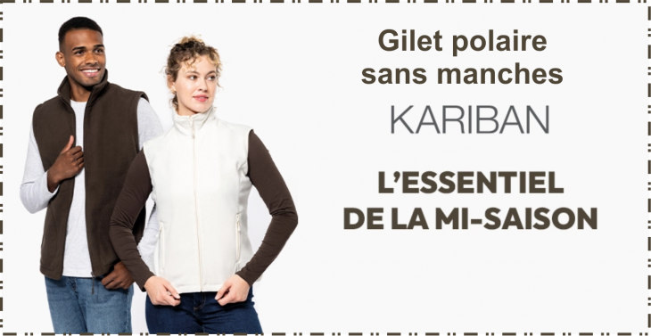 Gilet polaire sans manches 